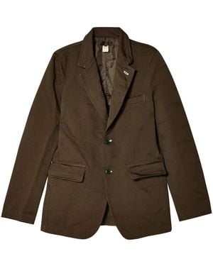Comme des Garçons Jacquard Blazer - Brown