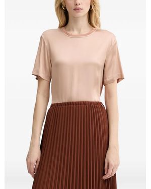 Silvian Heach Resana Crew Neck Short-Sleeve Top - Pink