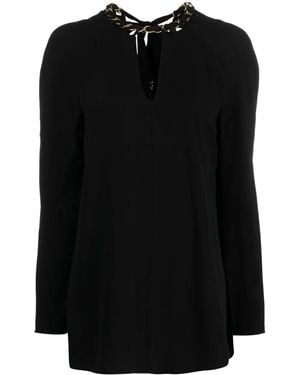 Zimmermann Chain-Detailed Long Sleeve Blouse - Black