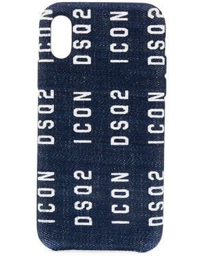 DSquared² ディースクエアード ロゴ Iphone X ケース - ブルー