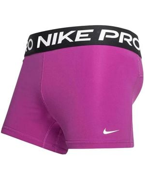 Nike Pro 3" Shorts - Purple
