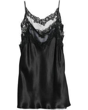 Viktor & Rolf Lace-Trim Layered Mini Dress - Black