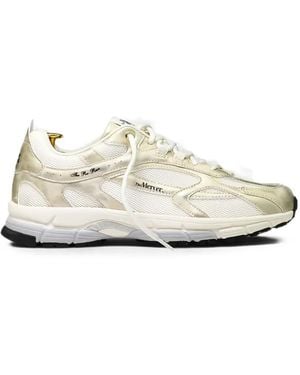 The Mercer Brand Metallic-Effect Panelled Trainers - White