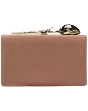 Erdem Bolso De Mano Bloom Minaudière - Marrón