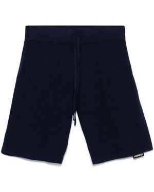 Aspesi ニット ショートパンツ - ブルー