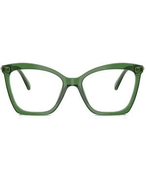 Swarovski Bril Met Cat-Eye Montuur - Groen