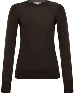 Stella McCartney Fine-Knit Wool Jumper - Black