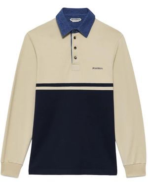 JW Anderson Polo Colour Block À Col En Jean - Blue