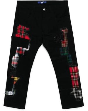 Junya Watanabe Jeans Met Patchwork - Zwart