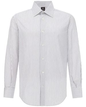 BOGGI Camicia A Righe - Bianco