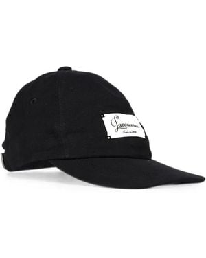 Jacquemus Logo-Patch Baseball Cap - Black