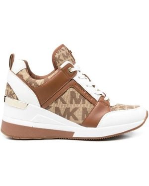 Michael Kors Georgie High-Top Sneakers - Brown