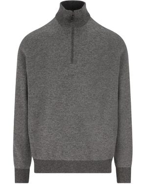 Loro Piana Half-Zip Sweater - Grey