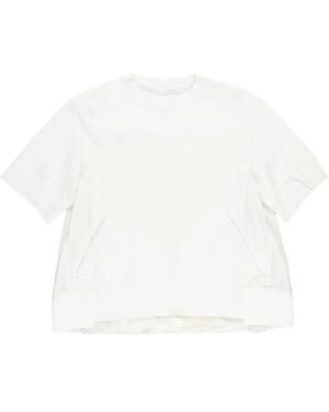 Sacai Jersey a paneles - Blanco