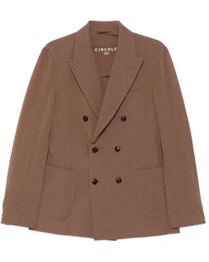 Circolo 1901 Double-Breasted Blazer - Brown