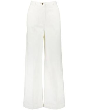 Yves Salomon Wide-Leg Jeans - White