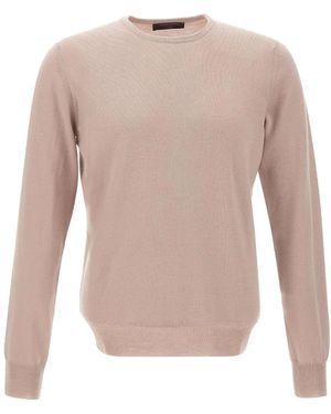 Gran Sasso Crew-Neck Top - Pink