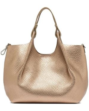 Gianni Chiarini Dua Pebbled-Leather Tote Bag - Natural