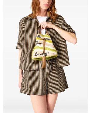 Lancel S Tassel-Detail Bucket Bag - Green
