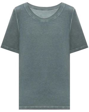 Uma Wang Faded-Effect Crew-Neck T-Shirt - Blue