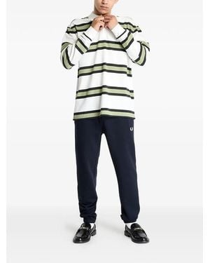 Fred Perry Logo-Embroidered Track Pants - Blue
