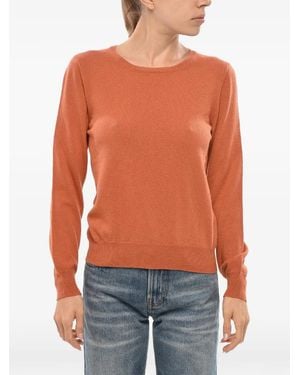 Malo Crew-Neck Sweater - Orange