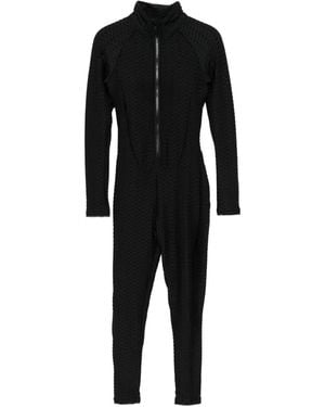 Tessitura Body Couture Fully Pleated Jumpsuit - Black
