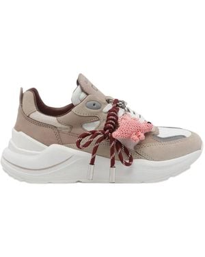 Date Fuga Linen Trainers - Pink