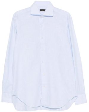 Barba Napoli Striped Shirt - White
