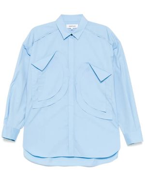 ENFÖLD Asymmetric collar blouse | ITeSHOP