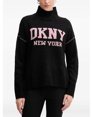 DKNY Roll-Neck Sweater - Black