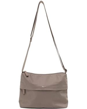 agnès b. Logo-Embossed Shoulder Bag - Brown