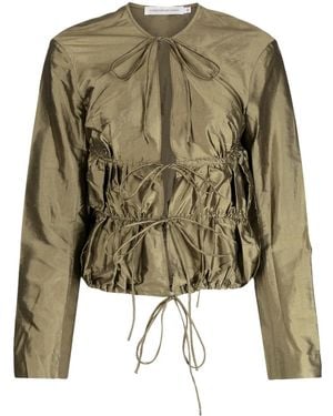 Christopher Esber Giacca Metallizzata - Verde
