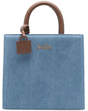 MC2 Saint Barth Structured Shop Bag Midi - Blue