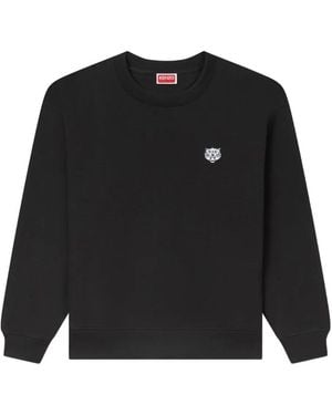 KENZO Happy Tiger Crew-Neck Sweatshirt - Black