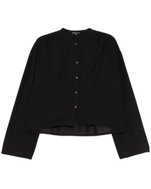 James Perse Collarless Shirt - Black