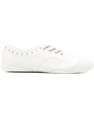 Vans Stud-Embellished Lace-Up Fastening Trainers - White
