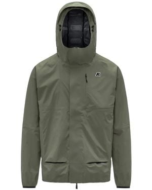 K-Way Rochie Hooded Coat - Green