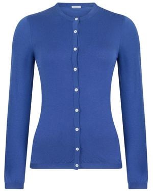 Malo Vest Met Ronde Hals - Blauw