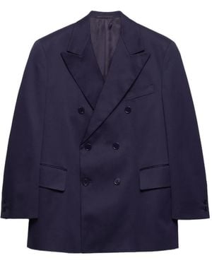 Prada Doppelreihiges Sakko - Blau