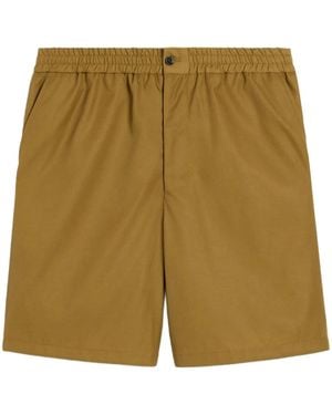 Ami Paris Shorts Met Logoplakkaat - Groen