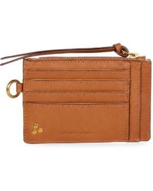 Jérôme Dreyfuss Lucky Stud Card Holder - Brown