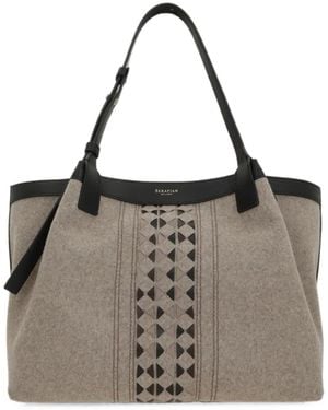 Serapian Kleine Secret Mosaico Tote Bag - Braun