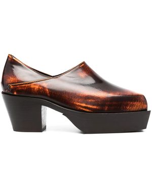 Eckhaus Latta Clogs Cowboy - Marrone