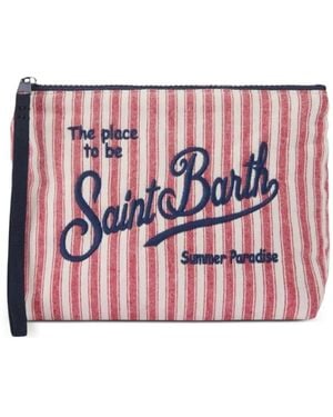 MC2 Saint Barth Gestreifte Aline Clutch - Rot