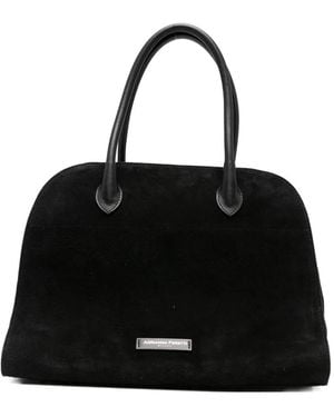 ADRIANNA FERETTI Top Handle Tote Bag - Black