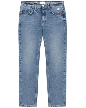 AMISH Whiskered Skinny-Fit Jeans - Blue