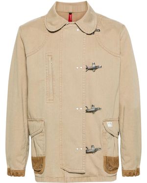 Fay 4 Ganci Cotton Jacket - Natural
