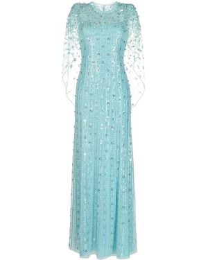 Jenny Packham Abito Con Decorazione Nettie - Blu