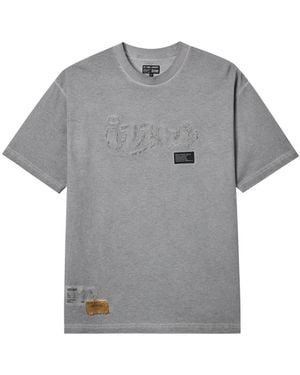 Izzue Logo-Detail T-Shirt - Grey